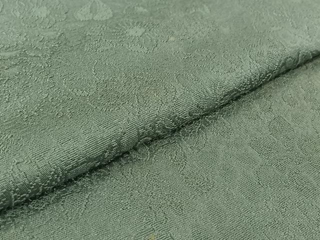 平和屋着物▽上質な色無地 単衣 辻が花地紋 水浅葱色 正絹 逸品 AABJ9807jh
