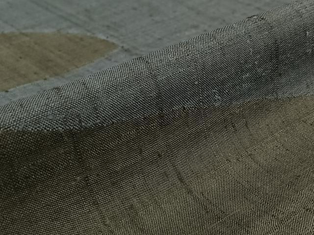 平和屋着物▽訪問着 紬 単衣 作家物 霞文 正絹 逸品 AABJ9822jh