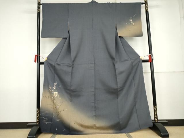 平和屋着物●訪問着 貝桶枝花文 暈し染め 金銀彩 やまと誂製 正絹 逸品 AABJ9850cs