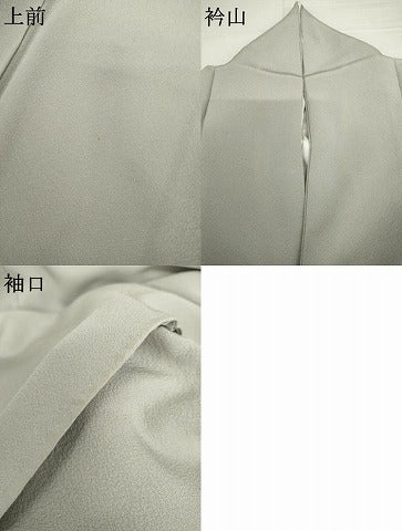平和屋着物●上質な色無地 薄鈍色 正絹 逸品 AABJ9854cs