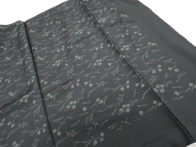 平和屋着物●大変加工の良い総絞り小紋 黒地 正絹 逸品 AABJ9857cs