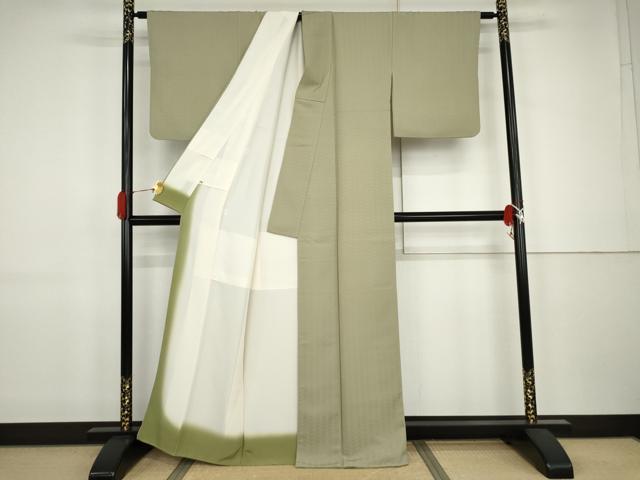 平和屋着物●江戸小紋 松 正絹 逸品 AABJ9860cs