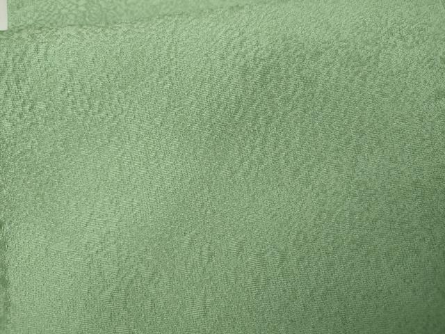 平和屋着物●上質な色無地 琳派文様 薄萌葱色 反端付き 正絹 逸品 AABJ9870cs