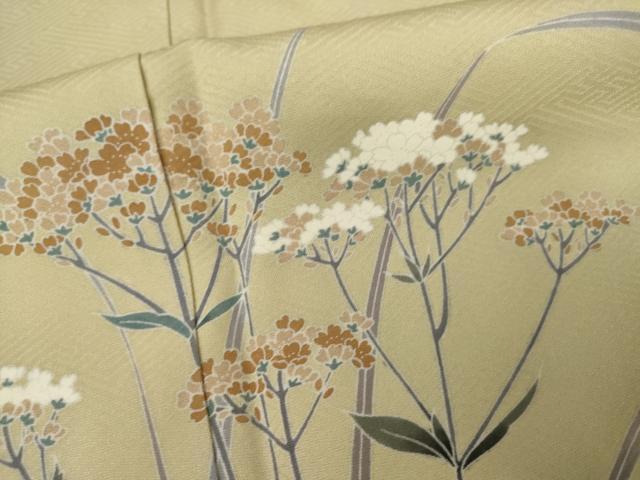 平和屋着物●訪問着 友禅 作家物 順 女郎花 おみなえし 暈し染め 正絹 逸品 AABJ9878cs