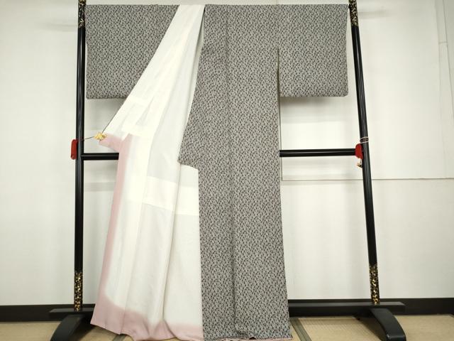 平和屋着物●野村秀男 小紋 花尽くし 正絹 逸品 AABJ9888cs