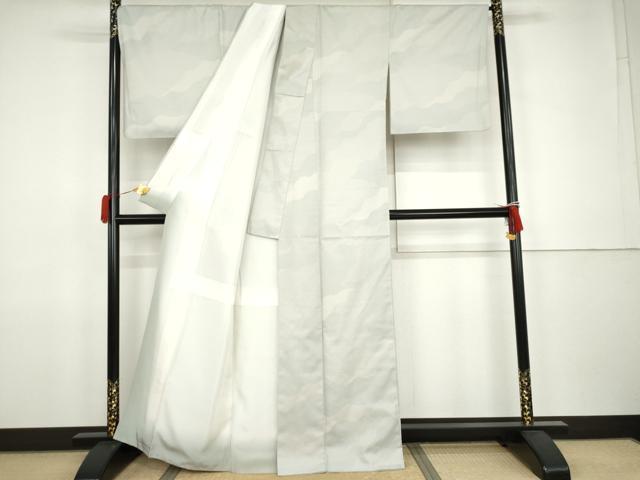 平和屋着物●江戸小紋 お召地 吉祥柄 正絹 逸品 AABJ9890cs