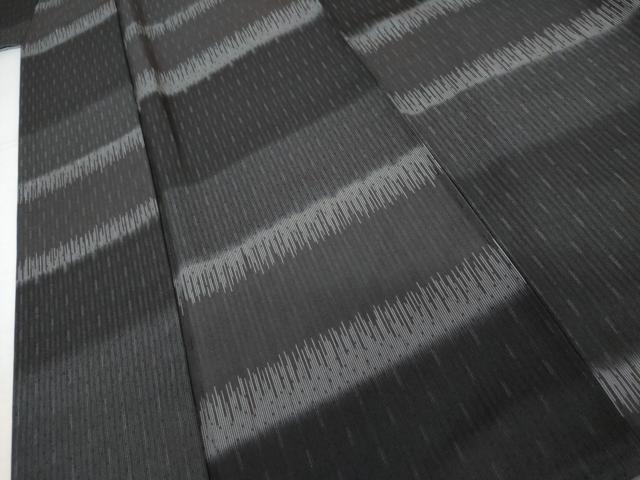 平和屋着物●上質な小紋 横段文 正絹 逸品 AABJ9894cs