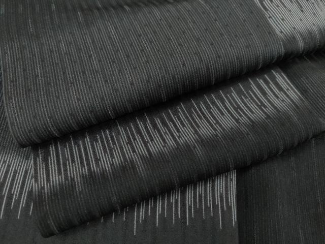 平和屋着物●上質な小紋 横段文 正絹 逸品 AABJ9894cs