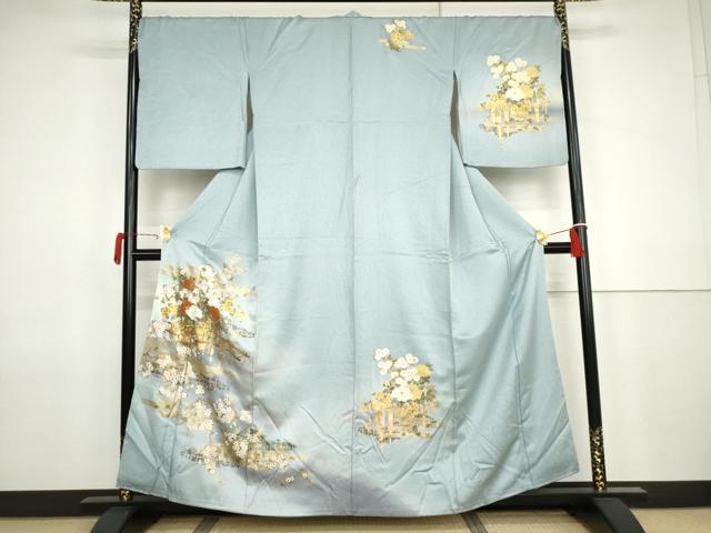平和屋着物●訪問着 花車文 暈し染め 金彩 正絹 逸品 AABJ9906cs
