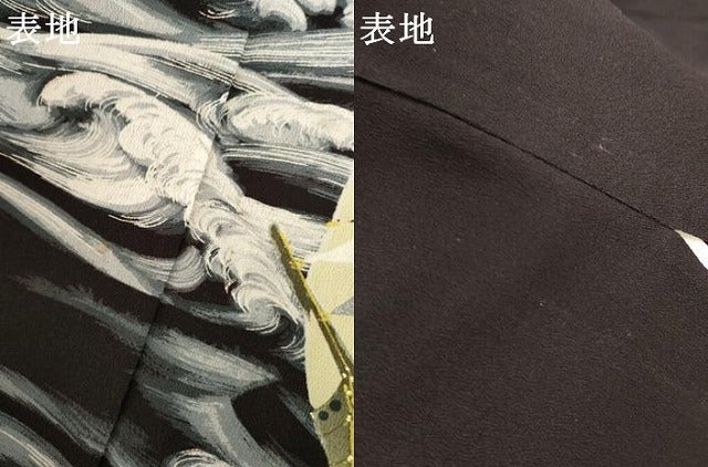 平和屋着物●訪問着 手描き 南蛮船 金銀彩 正絹 逸品 AABJ9925cs