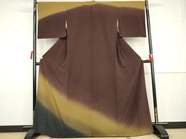 平和屋着物●訪問着 霞文 暈し染め さが美扱い 正絹 逸品 AABJ9948cs