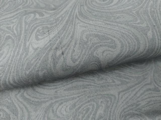 平和屋着物●上質な小紋 紬地 墨流し文様 正絹 逸品 AABJ9953cs