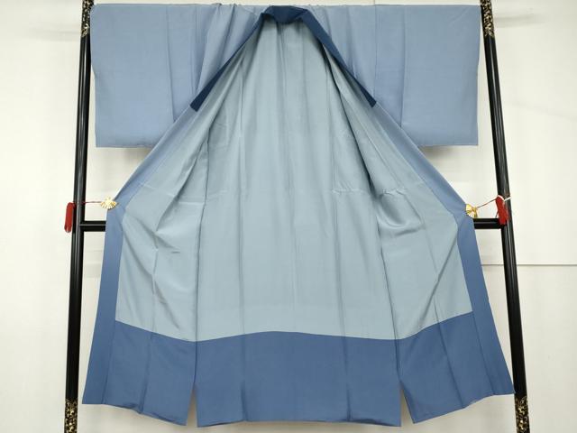 平和屋着物●男性 長襦袢 袷 風景文 正絹 逸品 未使用 AABJ9959cs
