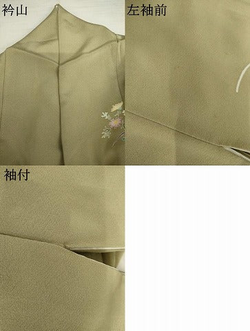 平和屋着物●本加賀友禅作家 岡本幸治 訪問着 流水樹林文 暈し染め 正絹 逸品 AABJ9969cs