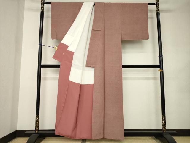 平和屋着物●古橋慶一 江戸小紋 極小鮫小紋柄 高島屋扱い 正絹 逸品 AABK0025ck