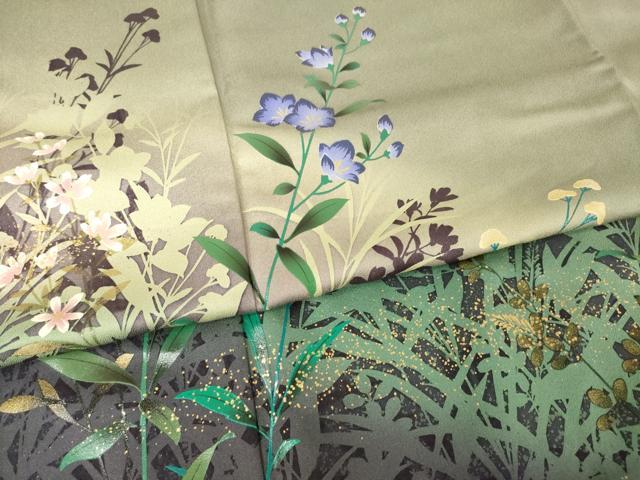 平和屋着物●訪問着 花野路 ロング丈 正絹 逸品 AABK0044ck