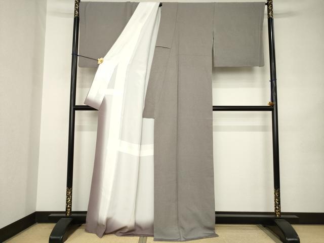 平和屋着物●江戸小紋 角通し 正絹 逸品 AABK0054ck