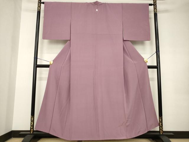 平和屋着物●上質な色無地 紅藤色 正絹 逸品 AABK0062ck