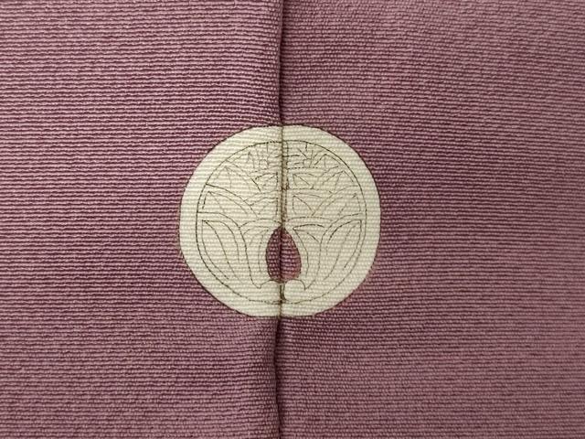 平和屋着物●上質な色無地 紅藤色 正絹 逸品 AABK0062ck