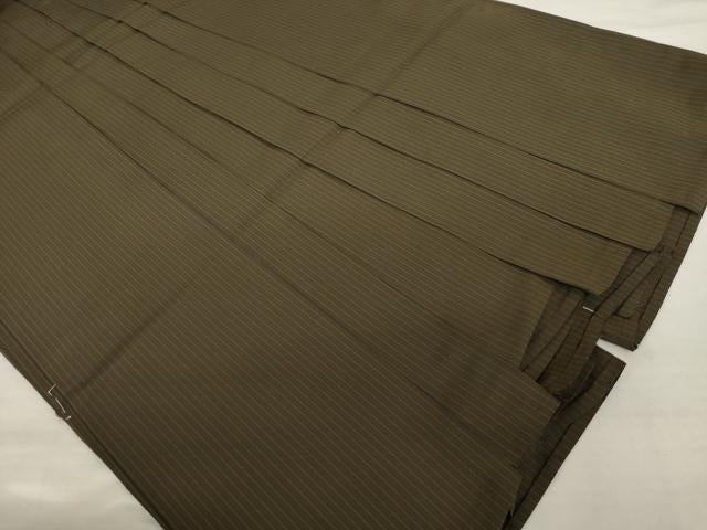 平和屋着物●男性 本場神代仙台平 行灯袴 縞 正絹 逸品 AABK0086ck