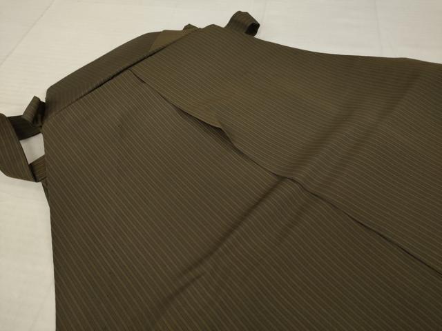 平和屋着物●男性 本場神代仙台平 行灯袴 縞 正絹 逸品 AABK0086ck