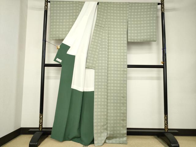 平和屋着物●上質な小紋 飾花文 やまと誂製 正絹 逸品 AABK0088ck