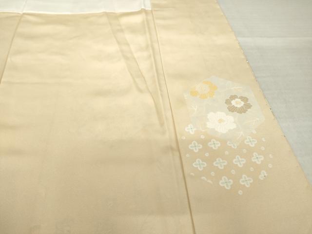 平和屋着物●訪問着 亀甲花文 正絹 逸品 AABK0112ck