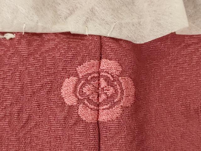 平和屋着物●上質な色無地 松竹梅 今様色 正絹 逸品 AABK0116ck