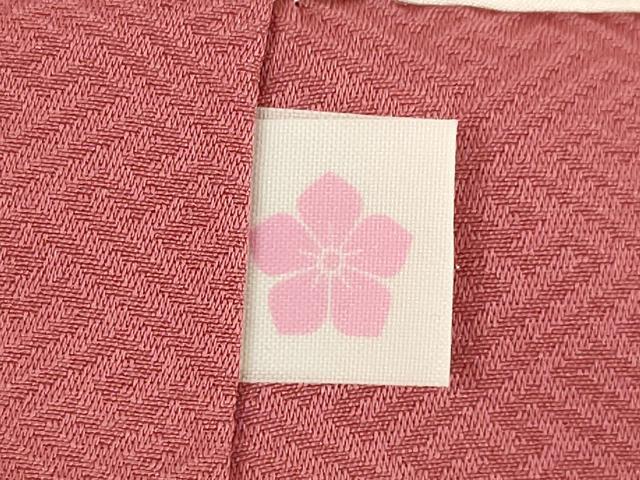 平和屋着物●上質な色無地 松竹梅 今様色 正絹 逸品 AABK0116ck
