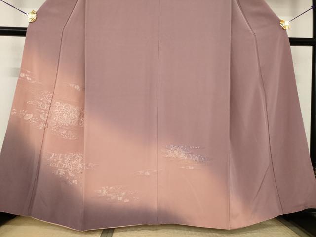 平和屋着物●訪問着 総刺繍 中国三大刺繍 スワトウ刺繍 汕頭刺繍 正倉院花文 暈し染め 金糸 正絹 逸品 AABK0133ck