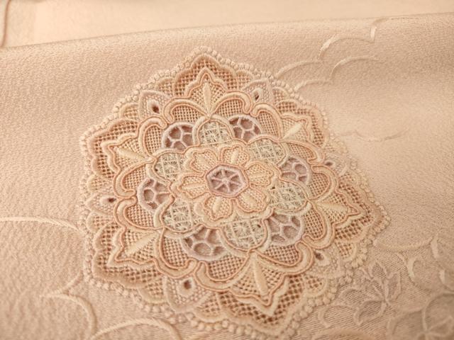平和屋着物●色留訪問着 総刺繍 中国三大刺繍 スワトウ刺繍 汕頭刺繍 正倉院花文 正絹 逸品 AABK0135ck