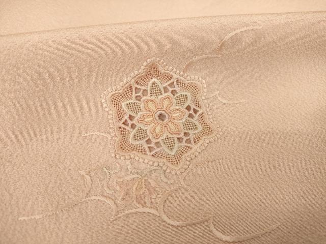 平和屋着物●色留訪問着 総刺繍 中国三大刺繍 スワトウ刺繍 汕頭刺繍 正倉院花文 正絹 逸品 AABK0135ck