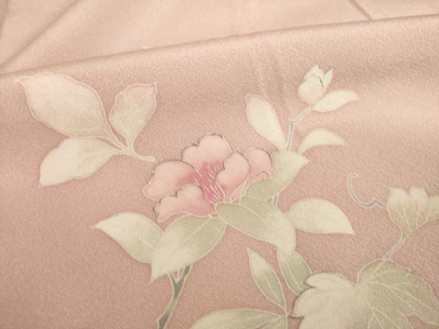 平和屋着物●訪問着 友禅 刺繍 舞花文 暈し染め 金彩 正絹 逸品 AABK0139ck
