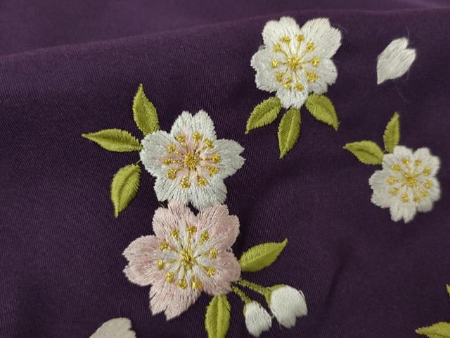 平和屋着物●女性 行灯袴 総刺繍 舞桜文 洗える着物 AABK0148ck