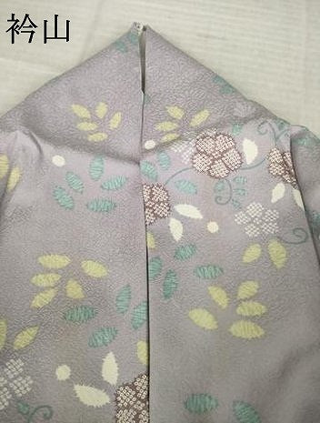 平和屋着物●上質な小紋 花唐草文 正絹 逸品 AABK0155ck