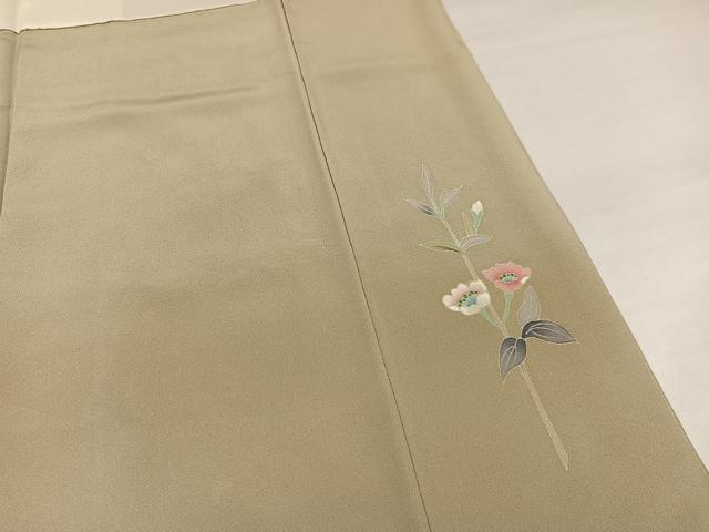 平和屋着物●本加賀友禅作家 和泉衛知 訪問着 枝花文 やまと誂製 正絹 逸品 AABK0164ph