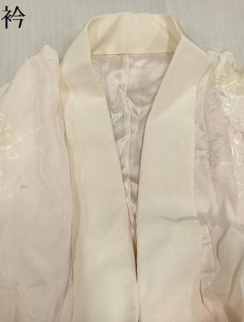 平和屋着物●振袖用長襦袢 無双仕立て 花地紋 暈し染め 正絹 逸品 AABK0186ph