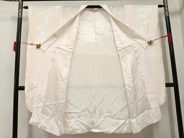 平和屋着物●振袖用長襦袢 無双仕立て 花地紋 暈し染め 正絹 逸品 AABK0186ph