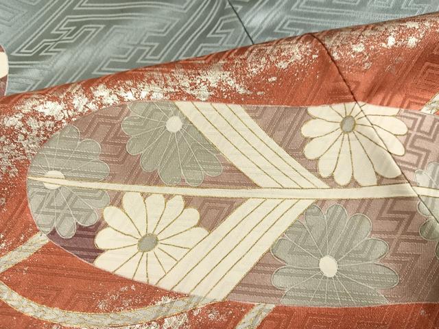 平和屋着物●皇室デザイナー 中村乃武夫 振袖 駒刺繍 草花羽文 正絹 逸品 AABK0191ph