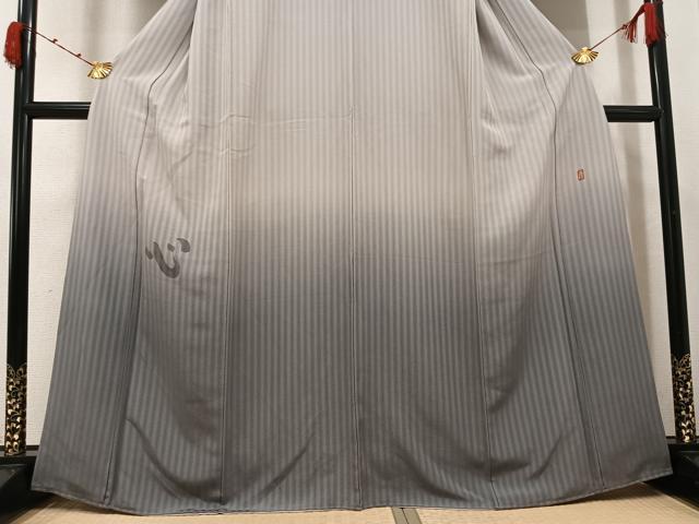 平和屋着物●十日町 加賀草木友禅の第一人者 田村哲彦 色留訪問着 手描き 心 暈し染め 正絹 逸品 AABK0193ph