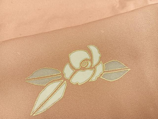 平和屋着物●訪問着 駒刺繍 椿 暈し染め 金彩 正絹 逸品 AABK0210ph