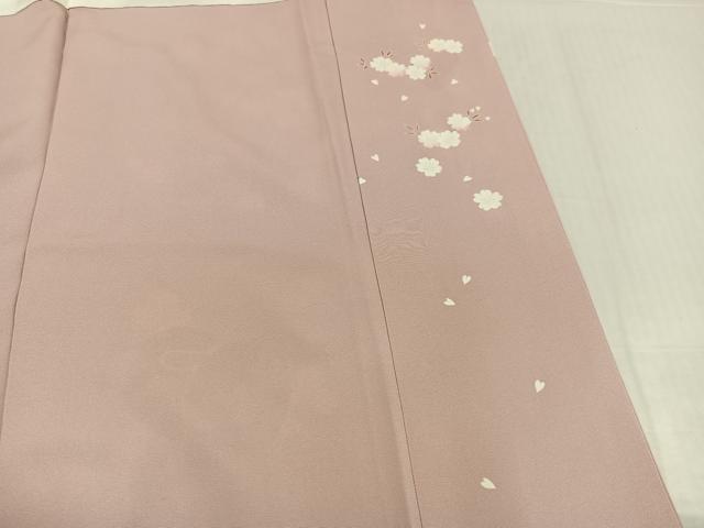 平和屋着物●訪問着 刺繍 花鼓文 金糸 正絹 逸品 AABK0212ph
