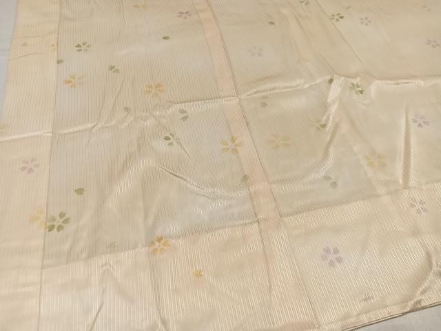 平和屋着物●長襦袢 無双仕立て 舞桜文 正絹 逸品 AABK0235ph