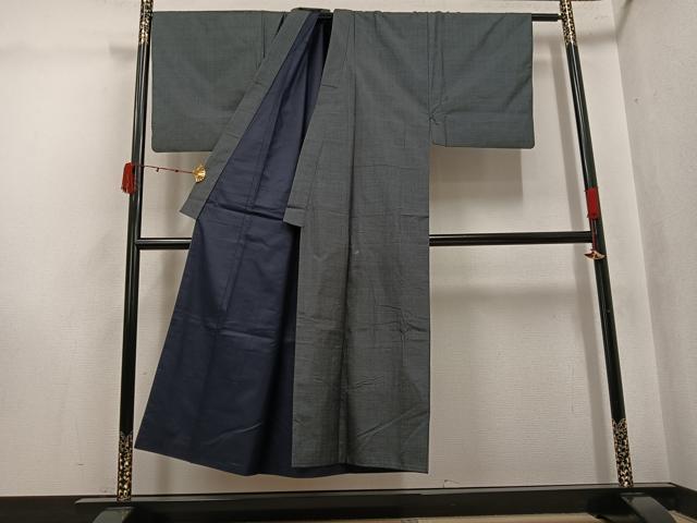 平和屋着物●男性 本場大島紬 アンサンブル 100亀甲 総詰め 証紙付き 正絹 逸品 AABK0247ph