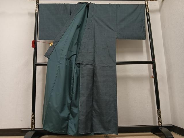 平和屋着物●男性 本場大島紬 アンサンブル 100亀甲 総詰め 山田実作 正絹 逸品 未使用 AABK0249ph