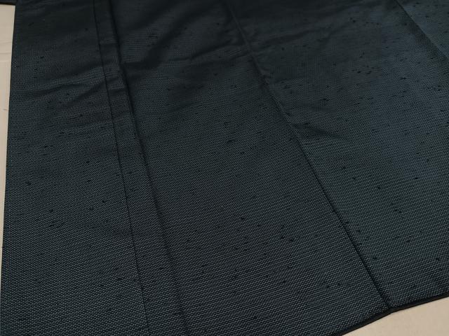平和屋着物●男性 紬 アンサンブル 100亀甲 総詰め 正絹 逸品 AABK0250ph