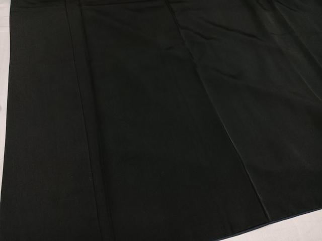 平和屋着物●男性 黒紋付・羽織セット 正絹 逸品 AABK0253ph