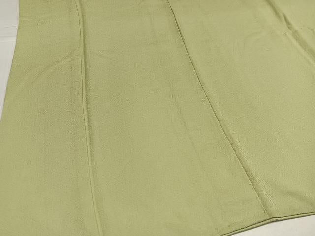 平和屋着物●上質な色無地 花地紋 木蘭色 正絹 逸品 AABK0267ph