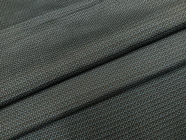 平和屋着物●男性 本場大島紬 アンサンブル 100亀甲 総詰め 正絹 逸品 AABK0289ph
