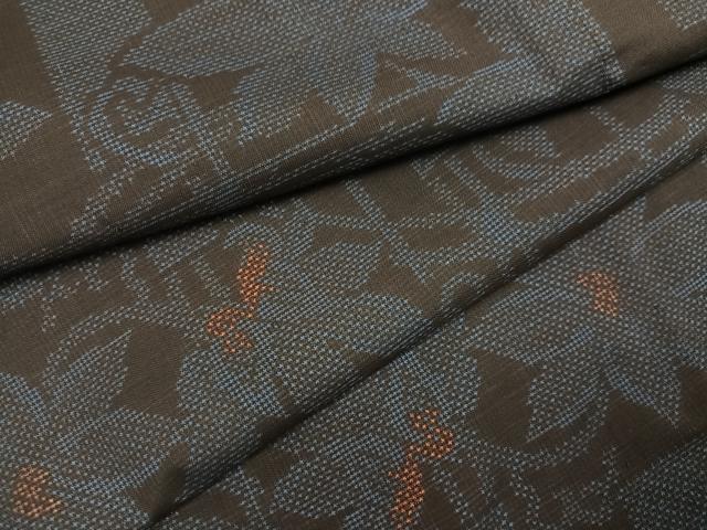 平和屋着物●本場大島紬 7マルキ 更紗唐草文 正絹 逸品 未使用 AABK0300ph
